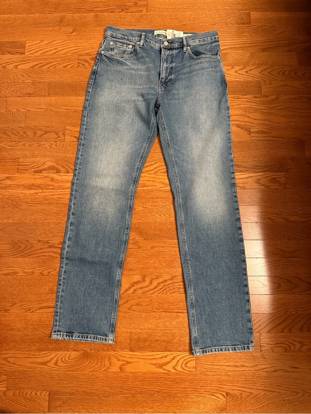 Frame Modern Straight Mid Rise Men's Light Blue Denim Jeans